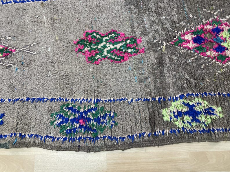 Vintage Oriental Rug Runner, Small Neutral Door Mat Outdoor, Boho Area