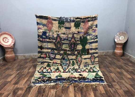 Bohemian Decor Rug 4x5 Ft Boho Rug Living Room 