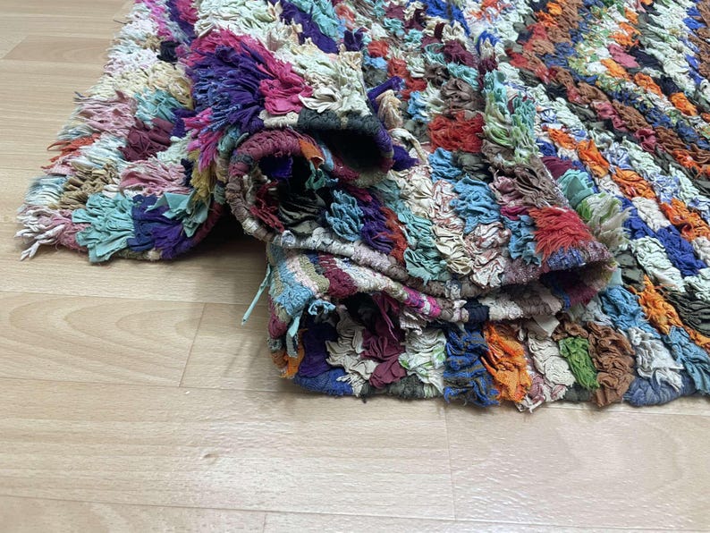 Outdoor Boucherouite, Boucherouite Rug, Boucherouite Runner Rug