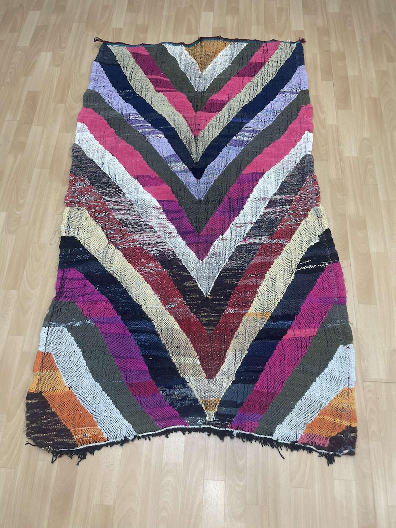 Stairs Carpet Kilim, Moroccan Rug Blue, Beige Rug Bathroom