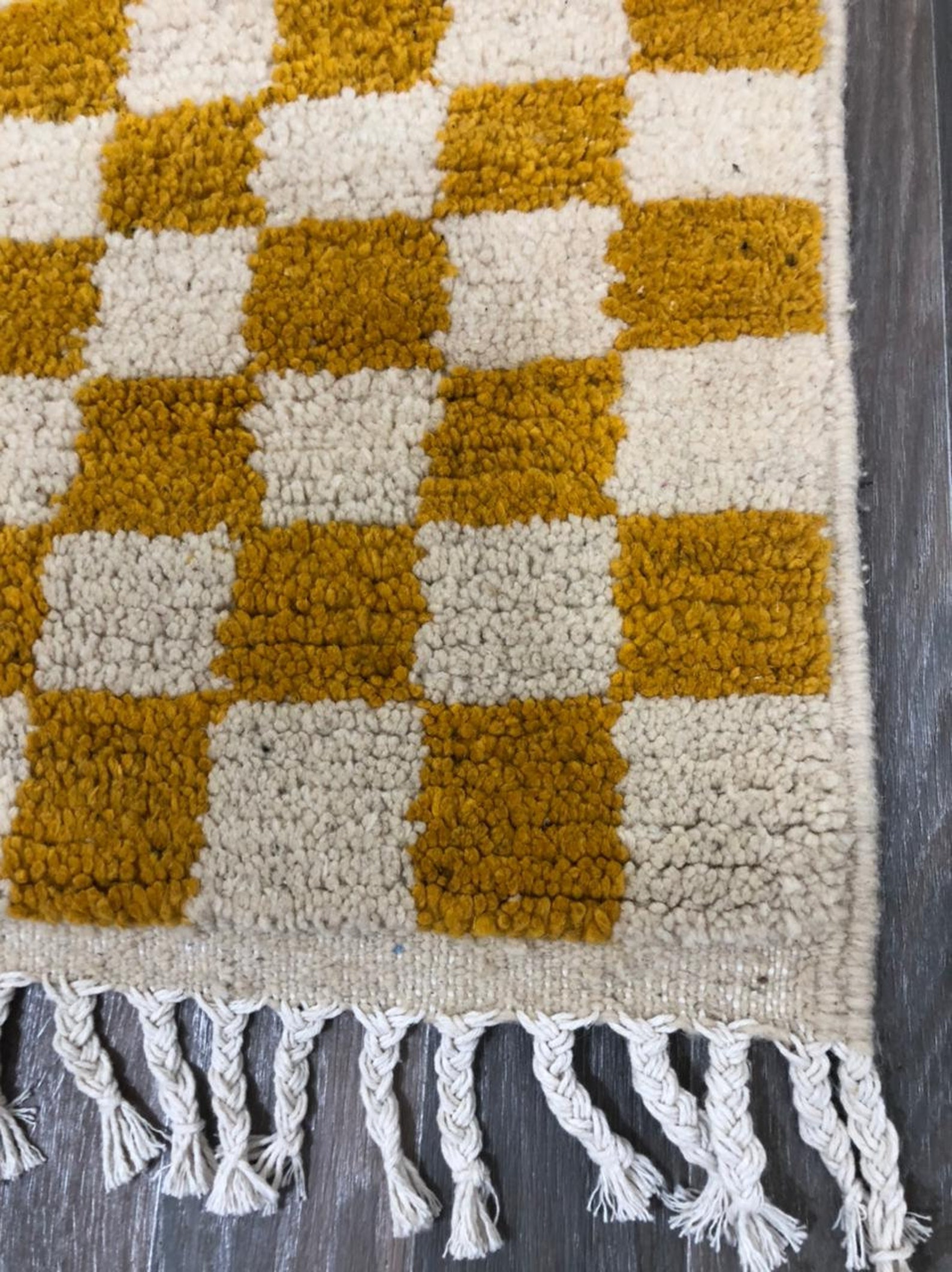 Checkerboard Rug / Large Moroccan Rug / Handmade Rug / Wool Etsy