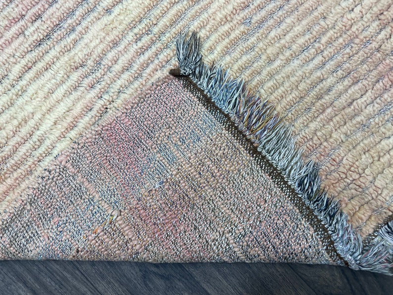 Boujaad Moroccan Rug Beige, Handmade Wool Area Rug Vintage, Beige Home