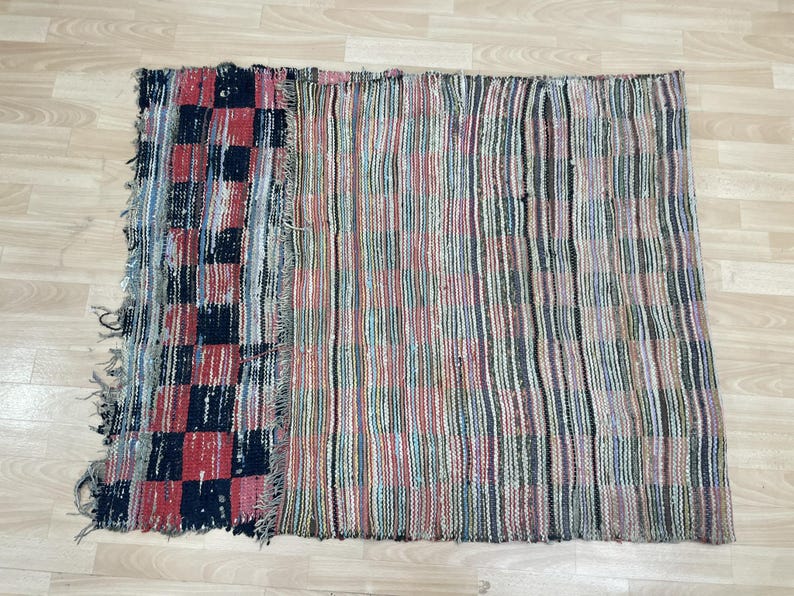 Authentic Berber Rug Checkered, Moroccan Berber Rug, Checkered Rug