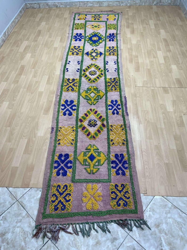 Outdoor Rug Runner, Cute Doormat Wedding Gift, Vintage Carpet, Bathroom