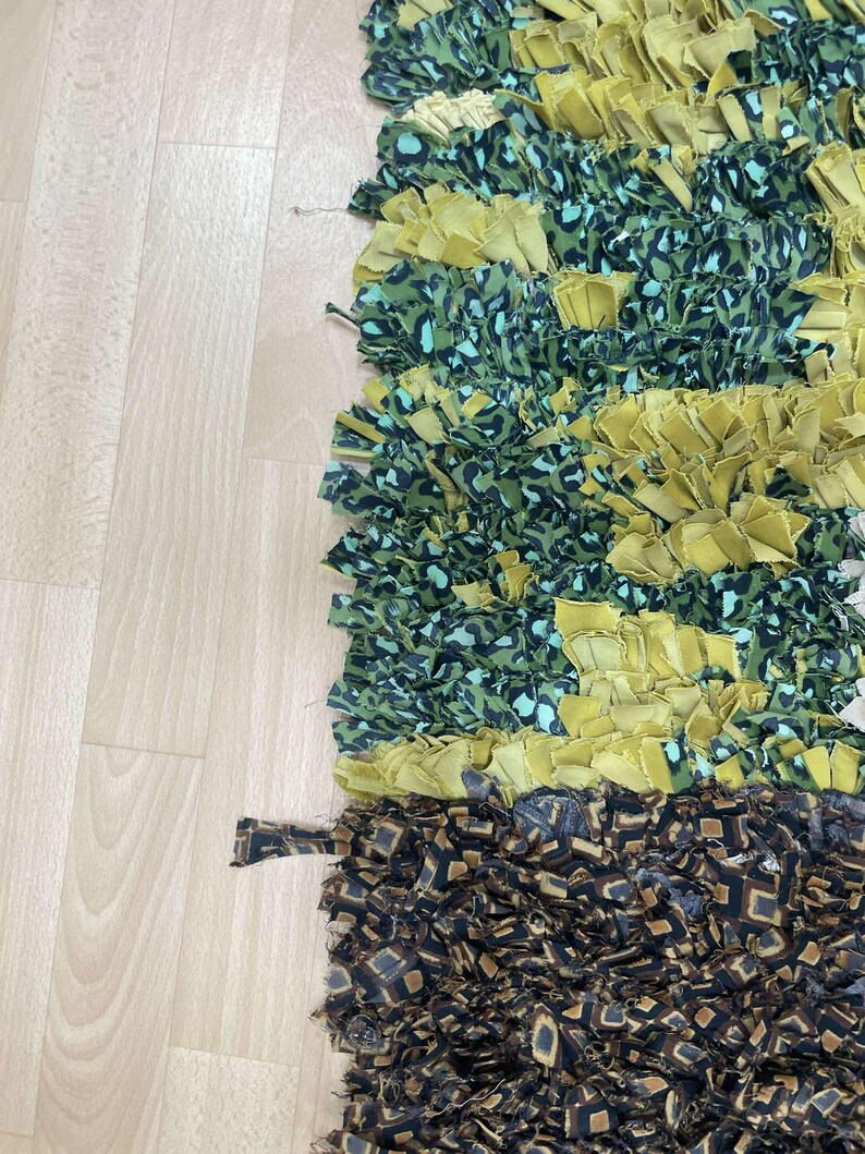 Amazing Abstract Rug, Contemporary Rug Runner, Small Rug for Living