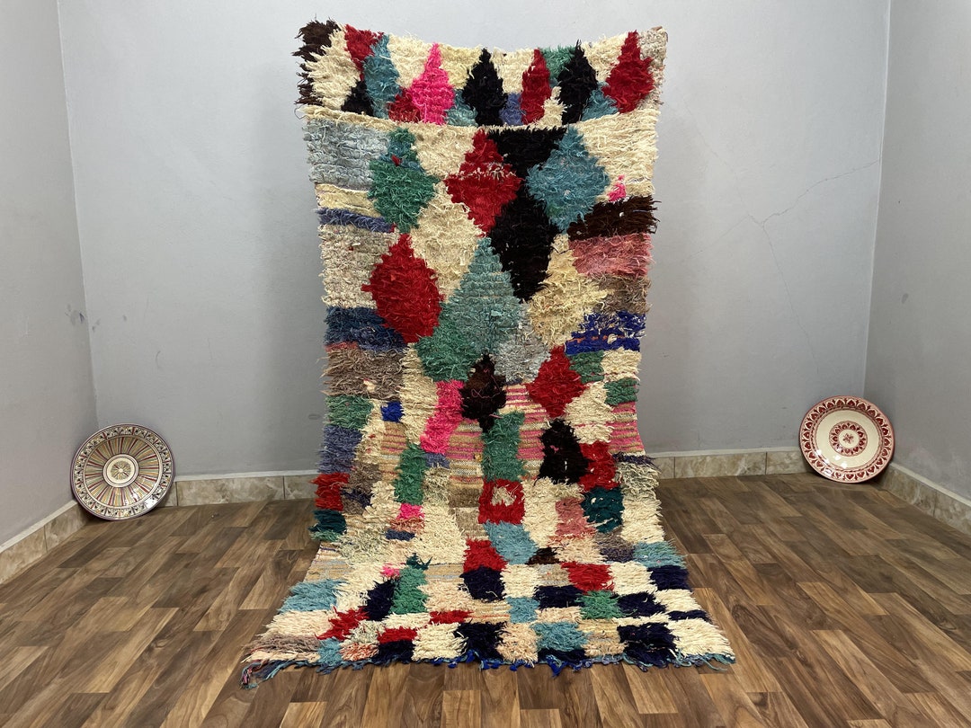 Colorful Rug for Bedroom Checkered Rug Runner 3x7 Ft - Etsy