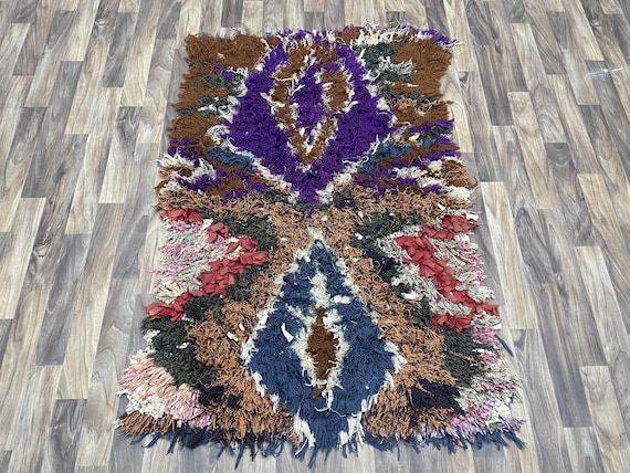 3x5 Ft Small Rug for Bathroom Moroccan Berber Carpet Kitchen Rug