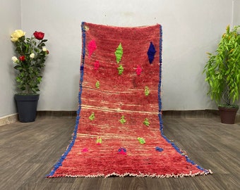 Boho Berber Moroccan Rug 3×7 - Vintage Moroccan Rug - Berber Rug Vintage - Berber Rug - Carpetsabdelhadi - Handmade Rug - Moroccan Rug