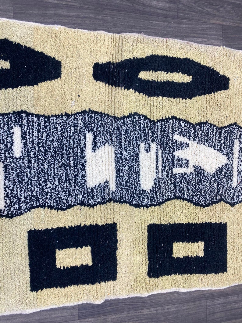 Handmade Moroccan Custom Area Rug, Bedroom Rug 8x10 Chunky Decor Etsy