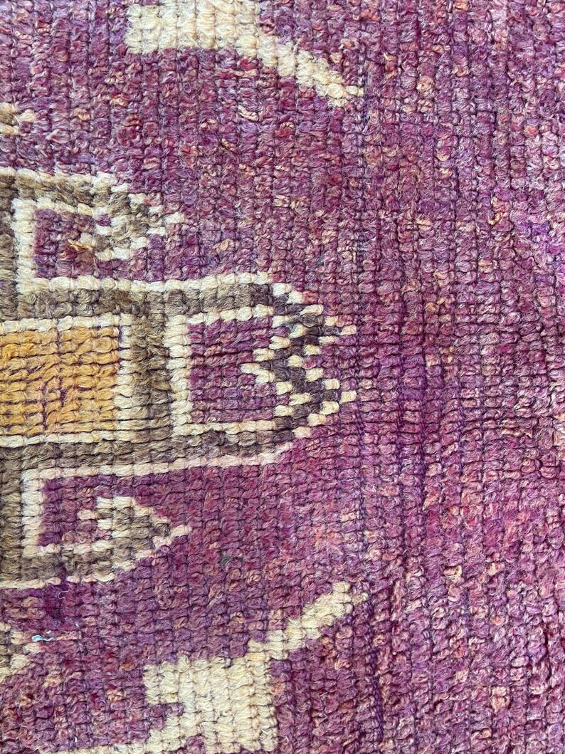 Small Round Rug for Bathroom Purple Circle Bedroom Vintage Boho Round