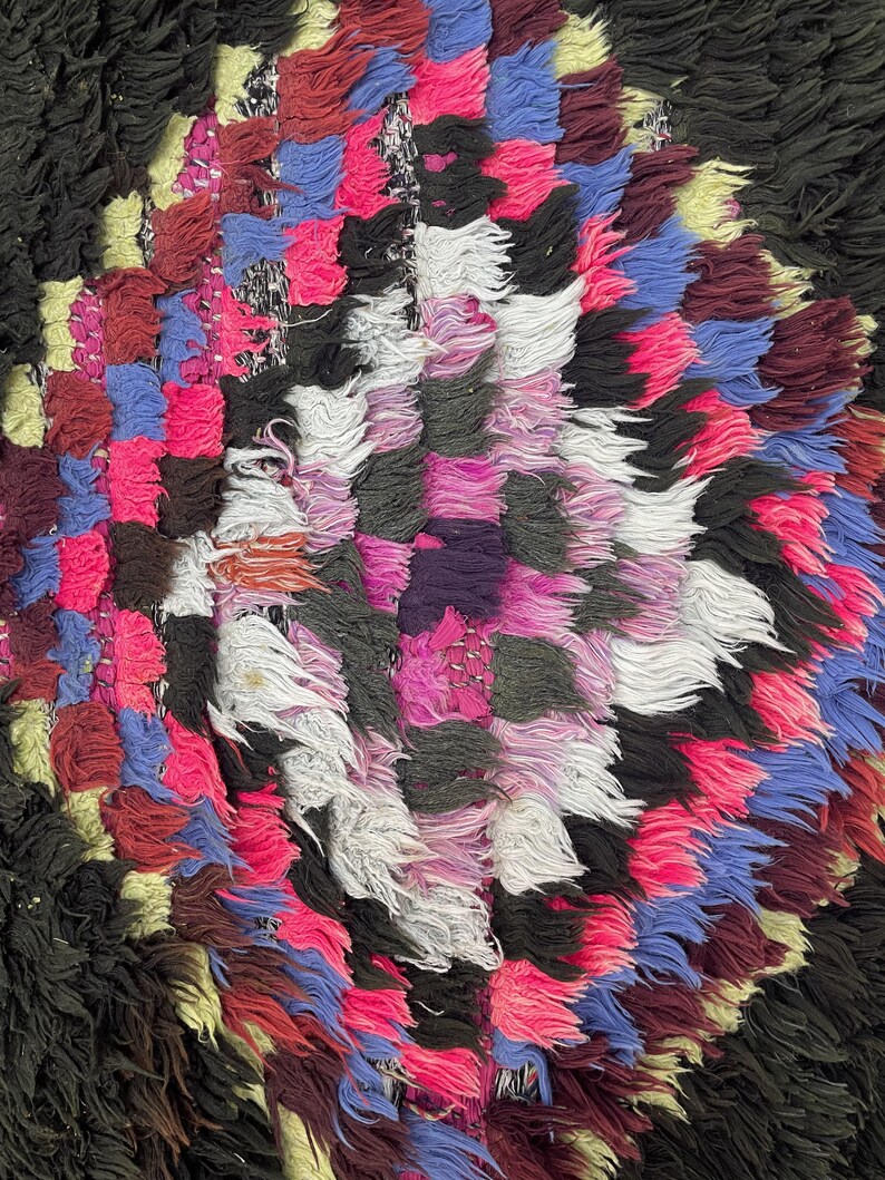 Black Runner Rug 2x7 Outdoor Patio Furniture Set Floor Rug for Nursery