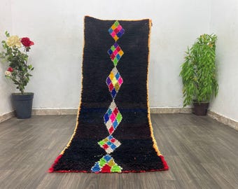 Anthropology Berber Runner Rug 3x7 Ft - Handmade Small Area Rug - Rug for Entryway - Living Room Decor