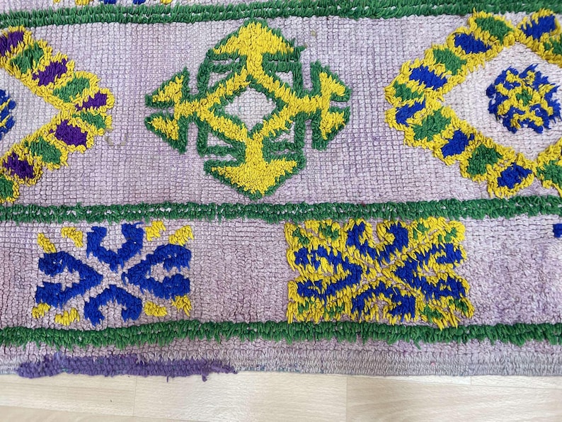 Outdoor Rug Runner, Cute Doormat Wedding Gift, Vintage Carpet, Bathroom