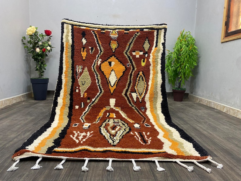 Moroccan Custom Red Rug, Outdoor Carpet Bazaar, Amazing Soft Area Rug