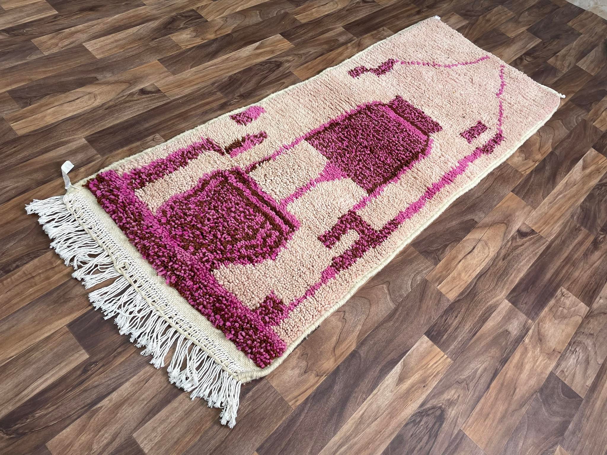Authentic Boho Berber Kitchen Rug Runner - Custom Rug Wedding - Carpet Bazaar