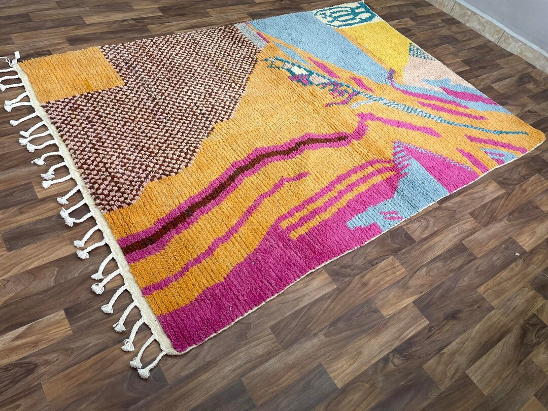 Authentic Moroccan Bedside Rugs Moroccan Vintage Area Rug Etsy