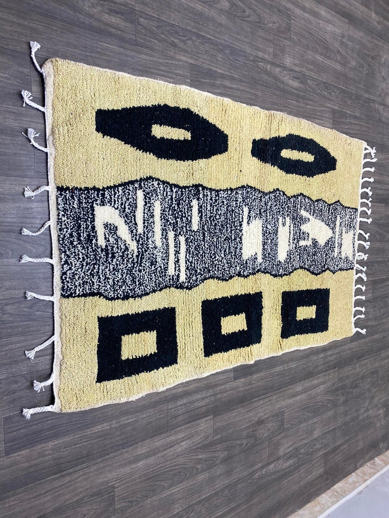 Handmade Moroccan Custom Area Rug, Bedroom Rug 8x10 Chunky Decor Etsy
