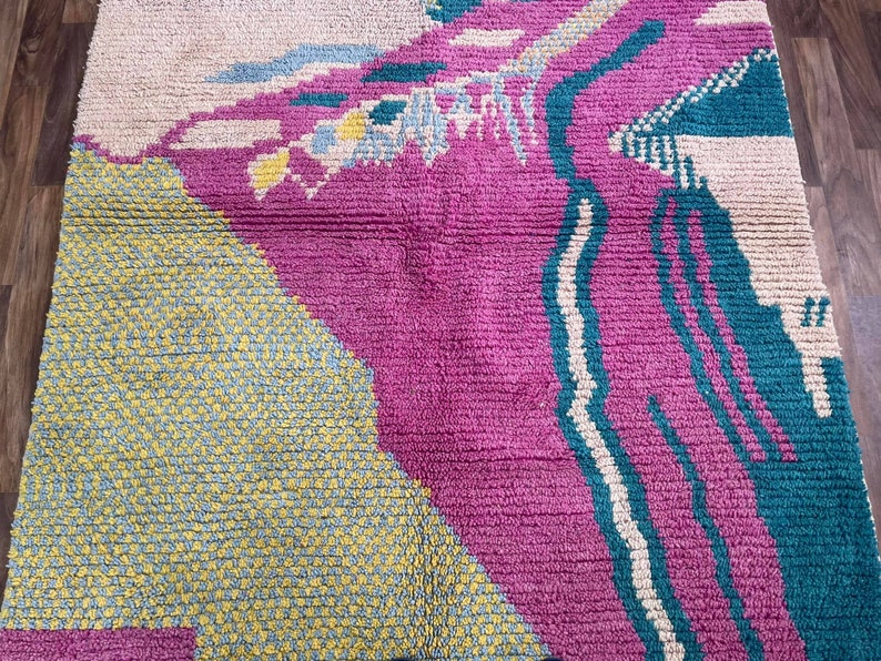 Pink and Green Floor Rugs Aesthetic Green Bedroom Rug Etsy