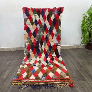Soft Luxurious Rug Runner for Bathroom, Colorful, Tapestry Style Accent - Non-Slip Carpet