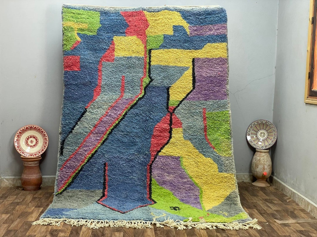 Rug for Bedroom Rug Aesthetic, Morrocan Rug Blue Design, Morrocan Rug ...