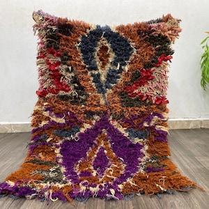 3x5 ft - Small Rug For Bathroom - Moroccan Berber Carpet - Kitchen Rug Farmhouse - Handmade Gifts For Home