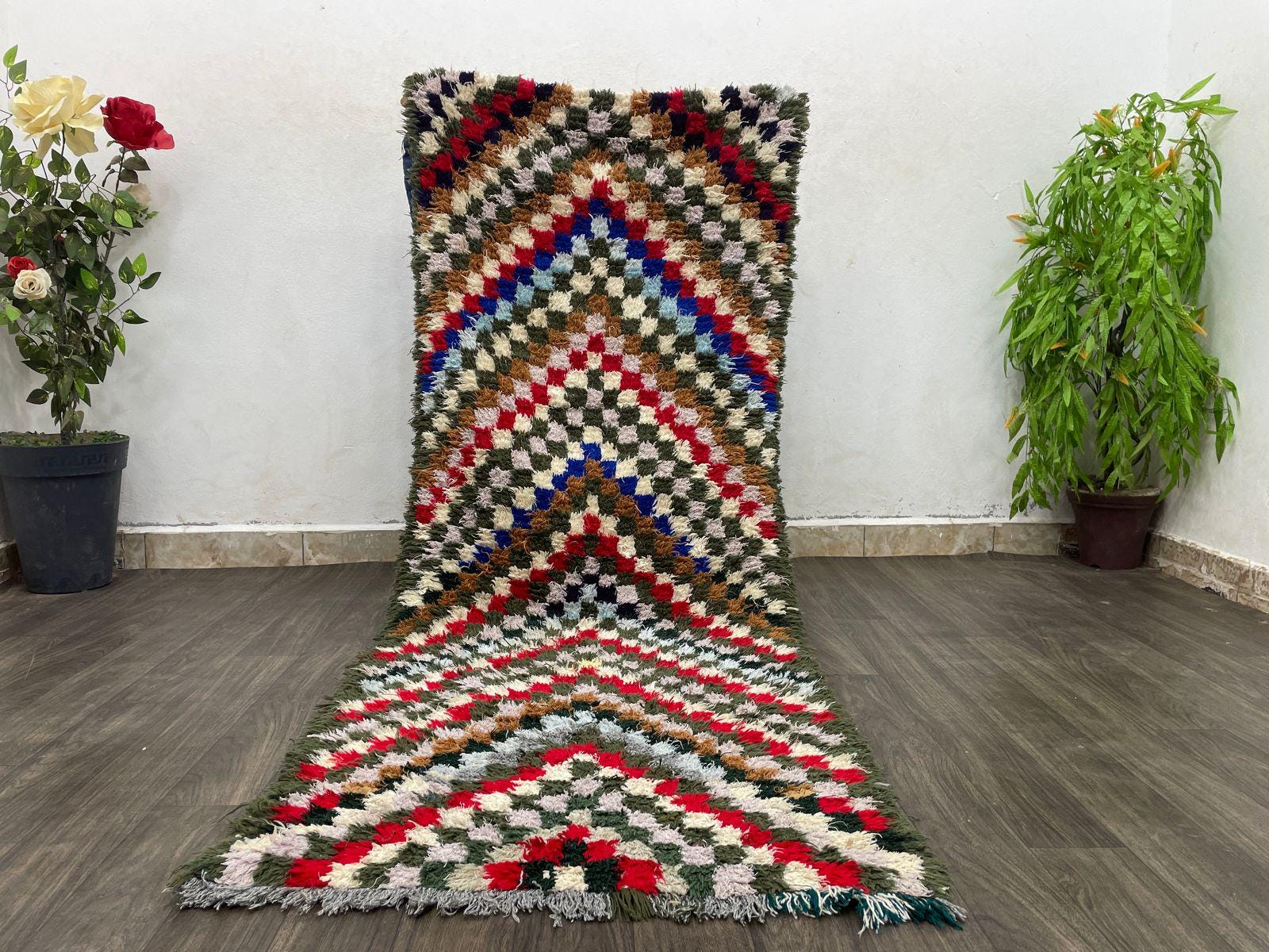 【新品/一点物】モロッコのベルベルラグ 100×55　No. 5 新品/一点物】モロッコのベルベルラグ 100×55 No. 5 ラグ