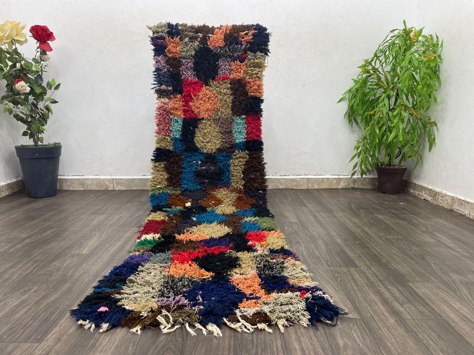 【希少・手織り】モロッコ製 ベルベルラグ／ハンドメイド・未使用 希少・手織り】モロッコ製 ベルベルラグ／ハンドメイド・未使用