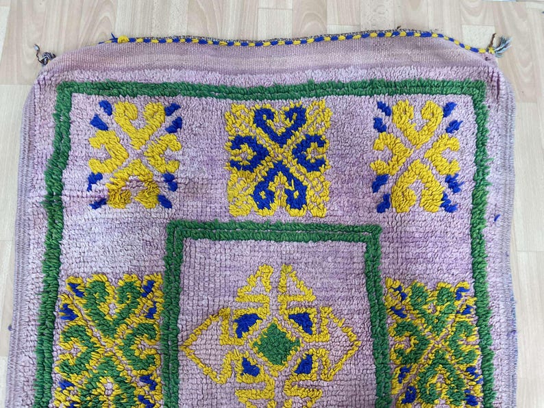 Outdoor Rug Runner, Cute Doormat Wedding Gift, Vintage Carpet, Bathroom