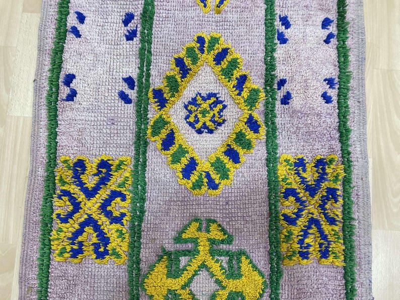 Outdoor Rug Runner, Cute Doormat Wedding Gift, Vintage Carpet, Bathroom