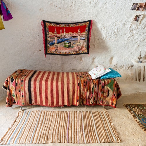 アンティークランナーラグ 2x8 - 贅沢なハンドメイドカーペット、伝統