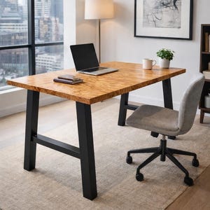 A-Frame Metal Furniture Leg: Heavy Duty Steel Desk or Bench Leg