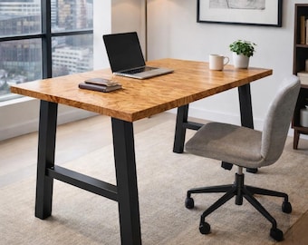 A-Frame Metal Furniture Leg: Heavy Duty Steel Desk or Bench Leg