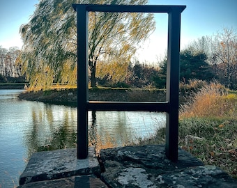 H Frame Metal Furniture Leg: Heavy Duty Steel Desk or Bench Leg