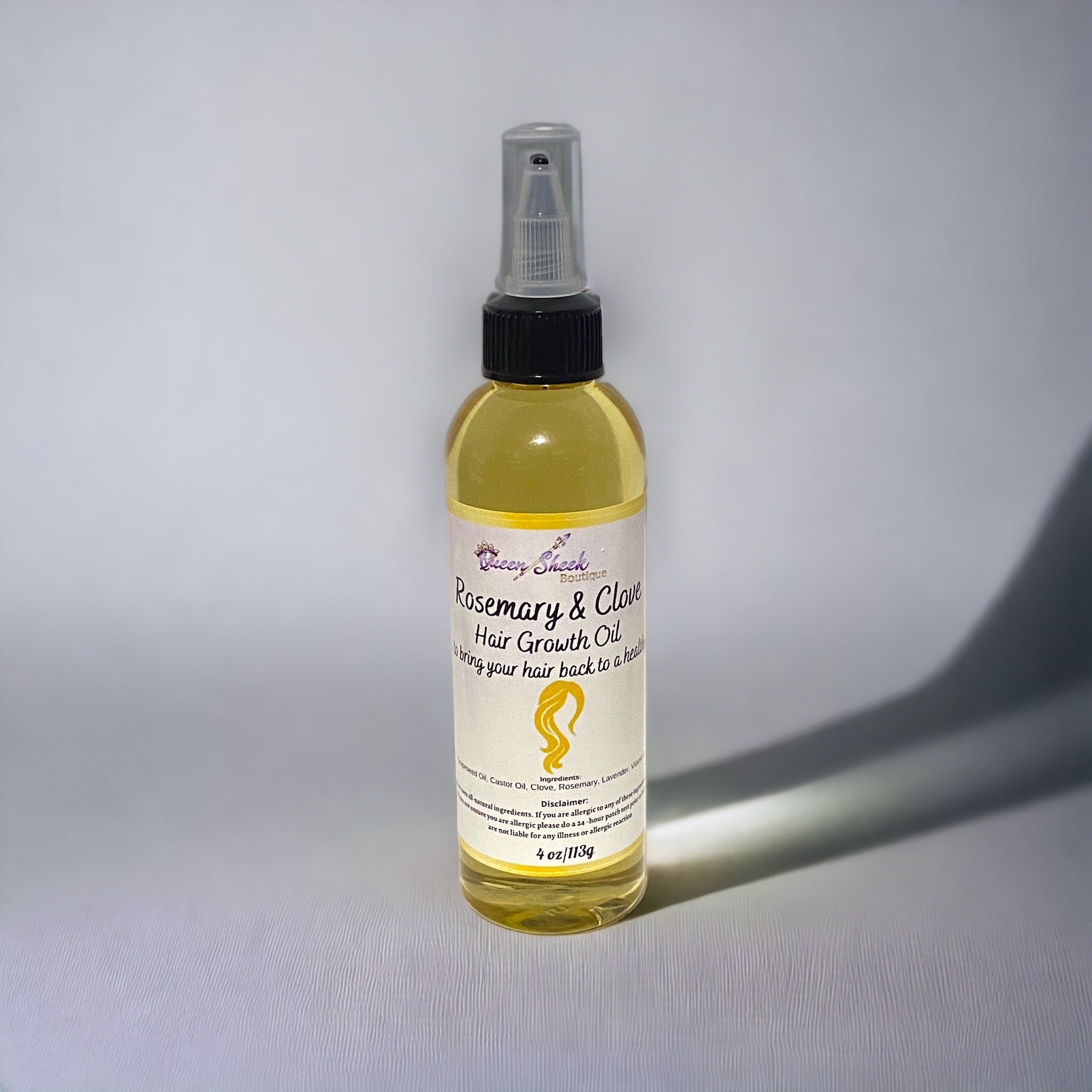 Rosemary & Clove Hair Growth Oil, sold Individuallyhair Oil, Hair