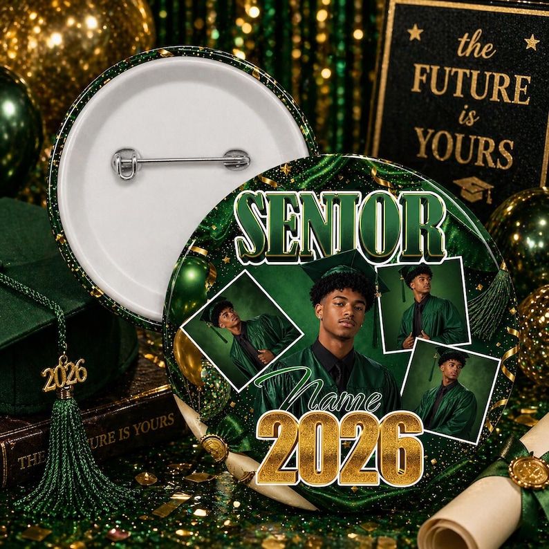 Custom Graduation Photo Buttons Pins, Graduation Gifts - Etsy