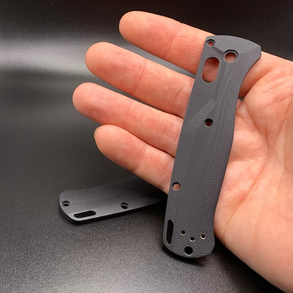 Básculas de fundido cruzado Bugout 535 Black G10 hechas en banco (hardware Ti opcional)