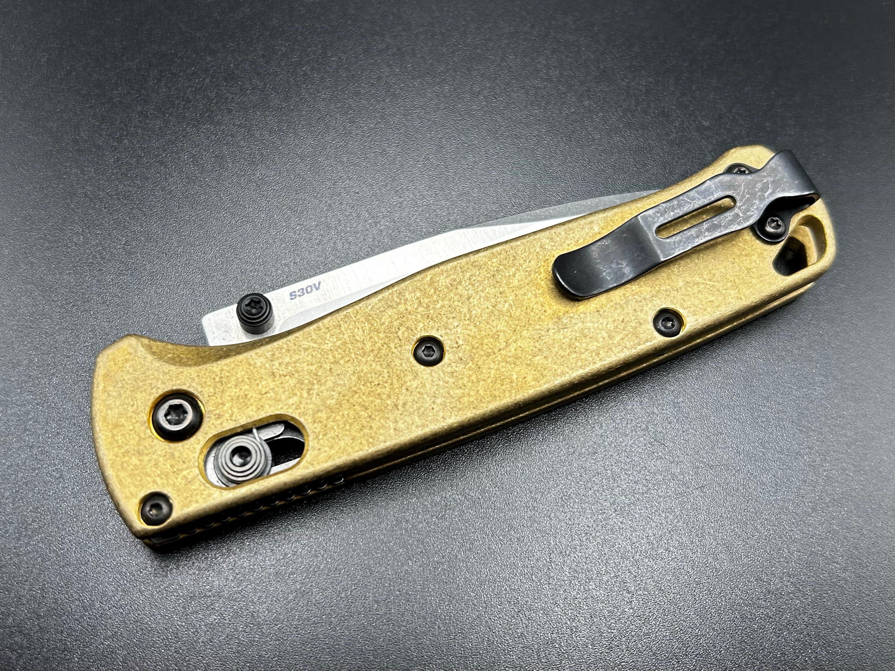 Benchmade Bugout 535 Brass Scales - Etsy