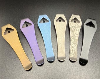 Spyderco Titanium Deep Carry Clip  Paramilitary 2, 3, Smock and more!