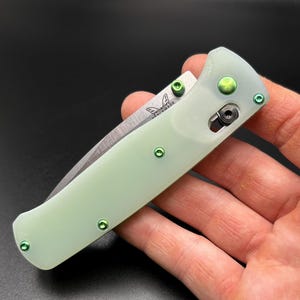 Benchmade Bugout 535 Jade G10 Scales (Ti hardware optional)