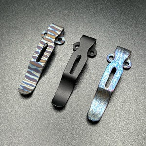 Titanium Deep Carry Pocket Clip fits most Benchmade