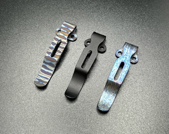 Titanium Deep Carry Pocket Clip fits most Benchmade