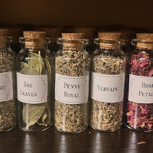 Printable Herb Labels, Witchcraft Herb Labels - Etsy