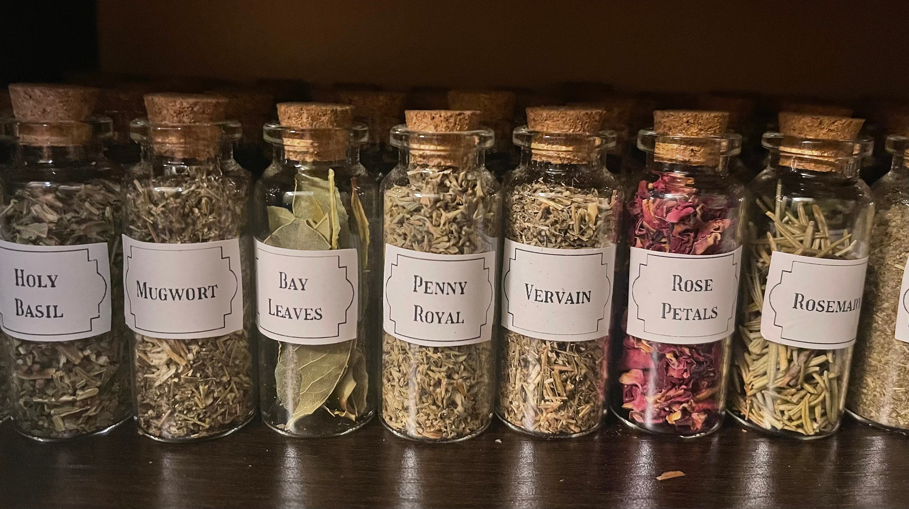 Printable Herb Labels, Witchcraft Herb Labels - Etsy