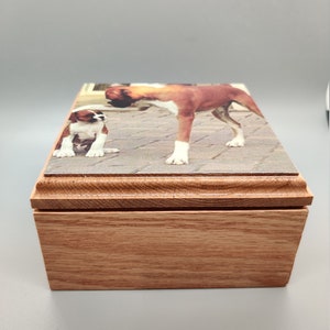 UV-Printed Pet Urn: Ogee Top