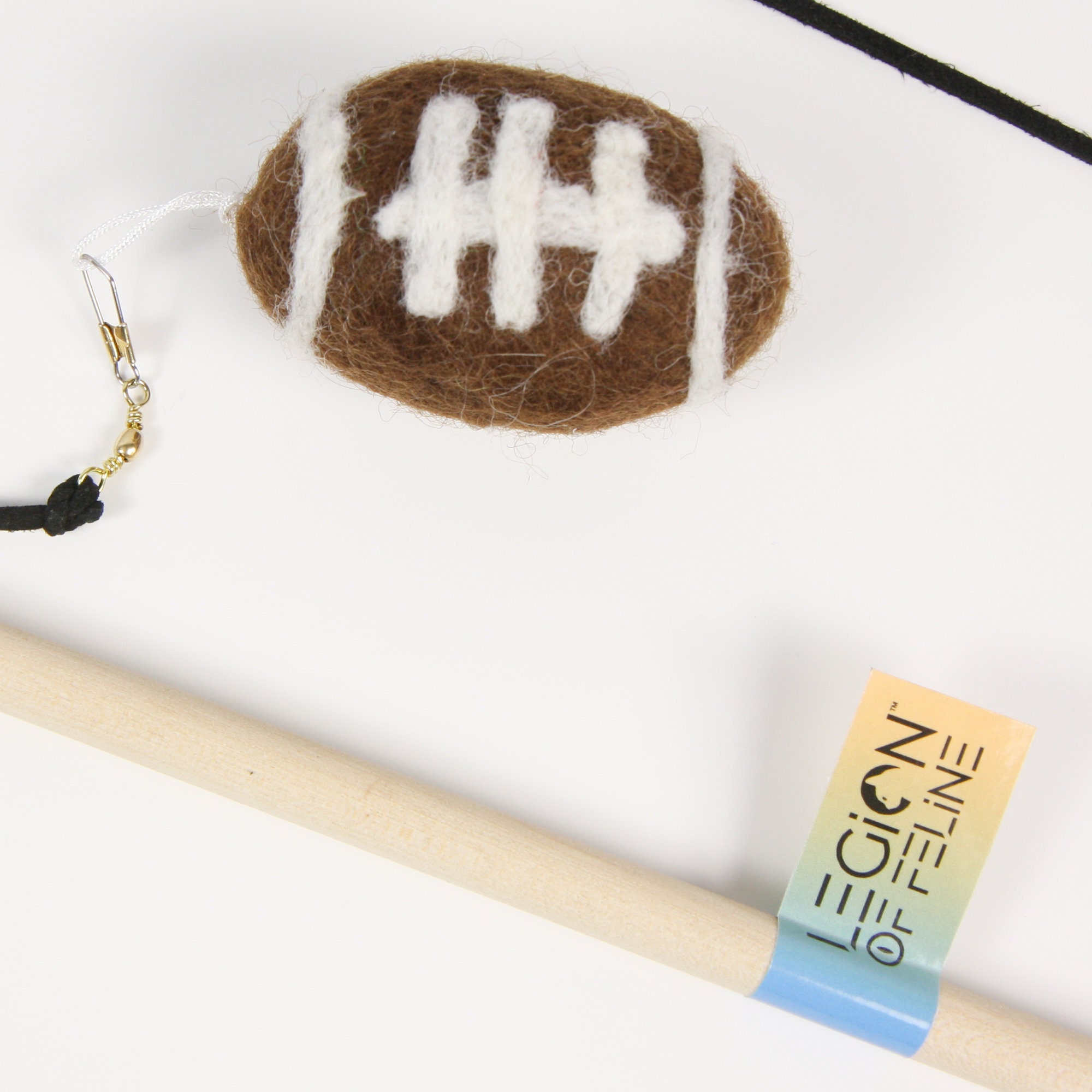 Wool Football Cat Wand Fun Cat Toy Interactive Cat Toy Etsy UK