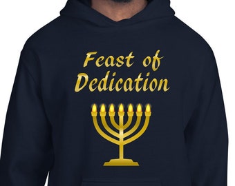 Fest der Hingabe Hoodie, Chanukka Hoodie, Chanukka Hoodie, hebräischer israelitischer Hoodie, hebräische israelitische Kleidung, Festtage Hoodie, Chanukka
