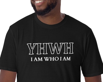 YHWH Outline Shirt, YHWH I Am Shirt, YHWH Shirt, Yah Shirt, Yahweh Shirt, Yahuah Shirt, Hebrew Shirt, Hebrew Israelite Shirt, Name Of God