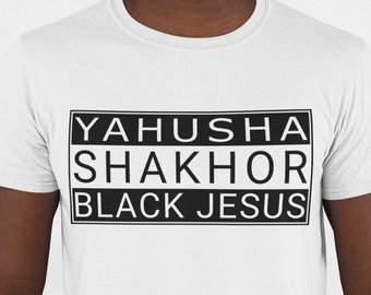 Yahusha Shakhor Black Jesus Christ Messiah Digital Download - svg, png, dxf, eps, jpg - T-shirt Mock up - Bible Vector - Cricut, Silhouette