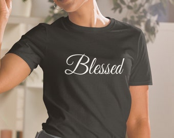 Camiseta Bendita, Camiseta Bendita, Camiseta Bendita para Mujer, Camiseta Cristiana, Camiseta de Fe, Camiseta Cristiana para Mujer, Ropa para Mujer Israelita