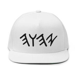 JHWH White Hat, YHWH Snap Back Hat, Paleo Hebreeuwse Hoed, Yahuah Hoed, Yahweh Hoed, Yah Hoed, Hebreeuwse Israëlitische Hoed, JHWH Balmuts, Hebreeuwse Hoed